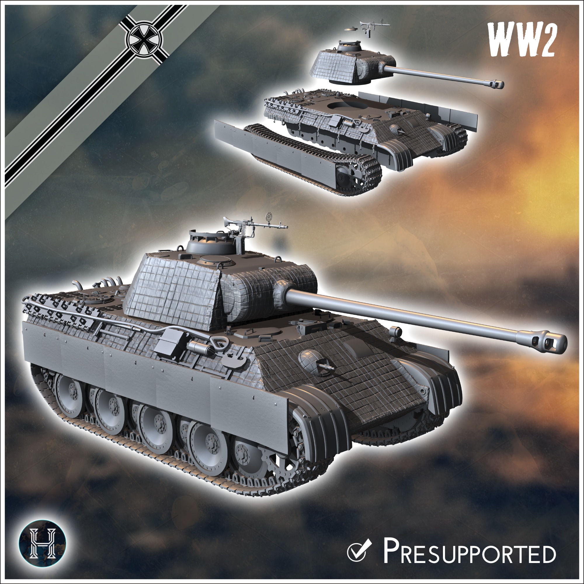 Panzer V Panther Ausf. A - Germany Eastern Western Front Normandy Italy Berlin Bulge WWII